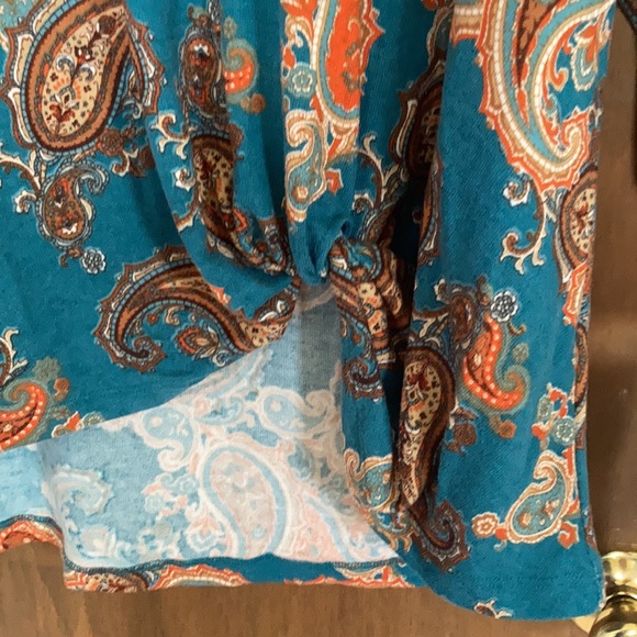 Ruby Rd. Paisley print pullover top with stretch size 2X - Picture 9 of 17